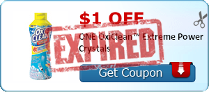 $1.00 off ONE OxiClean™ Extreme Power Crystals