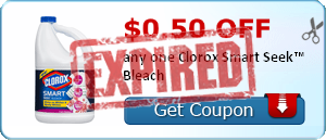 $0.50 off any one Clorox Smart Seek™ Bleach