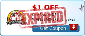 $1.00 off One Frozen DE WAFELBAKKERS Pancakes