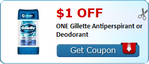$1.00 off ONE Gillette Antiperspirant or Deodorant