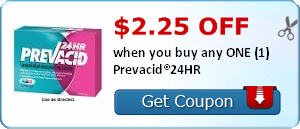 $2.25 off when you buy any ONE (1) Prevacid®24HR