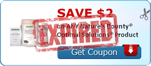 SAVE $2.00 on ANY Nature's Bounty® Optimal Solutions® Product