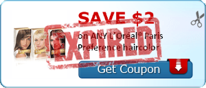 SAVE $2.00 on ANY L’Oréal® Paris Preference haircolor