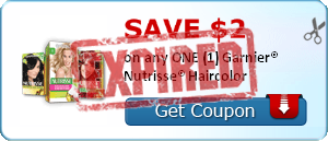 SAVE $2.00 on any ONE (1) Garnier® Nutrisse® Haircolor