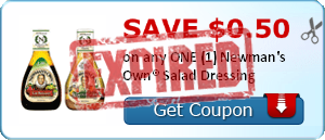 SAVE $0.50 on any ONE (1) Newman's Own® Salad Dressing