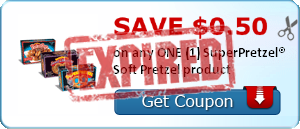 SAVE $0.50 on any ONE (1) SuperPretzel® Soft Pretzel product