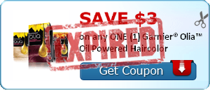 SAVE $3.00 on any ONE (1) Garnier® Olia™ Oil Powered Haircolor