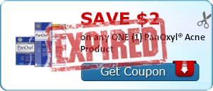 SAVE $2.00 on any ONE (1) PanOxyl® Acne Product