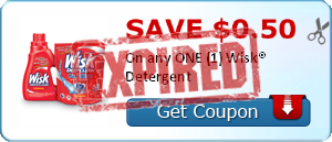 SAVE $0.50 On any ONE (1) Wisk® Detergent