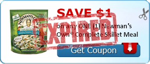 SAVE $1.00 on any ONE (1) Newman's Own® Complete Skillet Meal