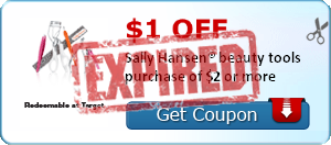 $1.00 OFF Sally Hansen® beauty tools purchase of $2 or more