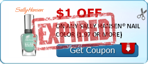 $1.00 OFF ON ANY SALLY HANSEN® NAIL COLOR (1.97 OR MORE)