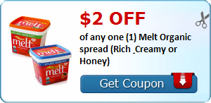$2.00 off of any one (1) Melt Organic spread (Rich & Creamy or Honey)